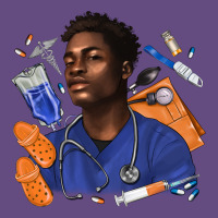 Afro Man Nurse Vintage Hoodie | Teevron