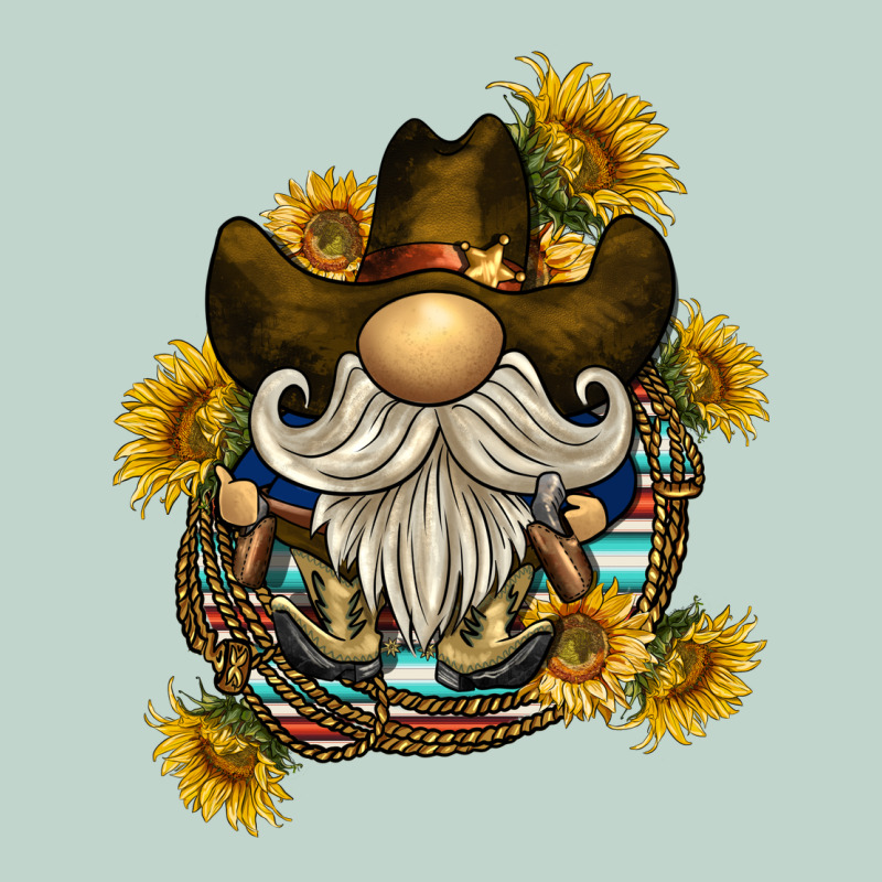 Cowboy Gnome Sunflower Rope Zipper Hoodie by BarkalooDesign | Teevron