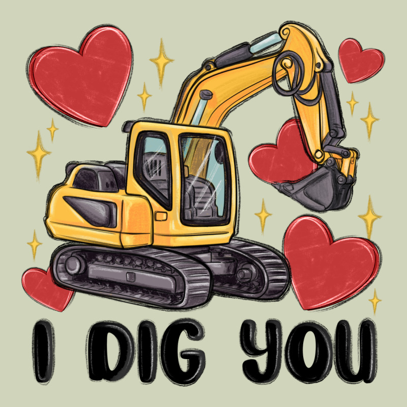 I Dig You Valentines Excavator Heavyweight Hoodie by MaliasSmallBusiness | Teevron