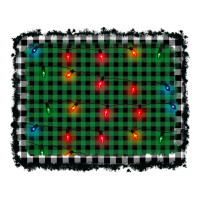 christmas buffalo plaid and lights background | Teevron