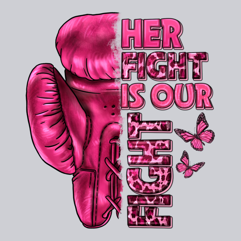 Her Fight Is Our Fight Cancer Heavyweight Sweatshirt by texasbilliewilder | Teevron