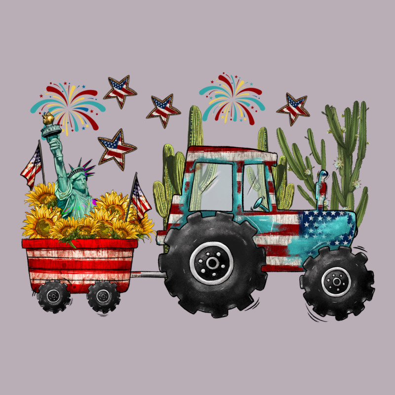 4th Of July Tractor Vintage Tee by CowGirlArtShop | Teevron