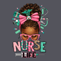 Afro Messy Bun Nurse Life Vintage Hoodie | Teevron