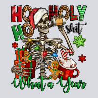 Ho Ho Holy Shit What A Year Christmas Skeleton Zipper Hoodie | Teevron