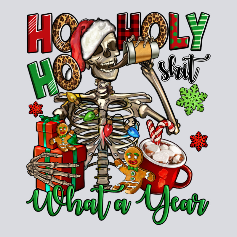 Ho Ho Holy Shit What A Year Christmas Skeleton Zipper Hoodie by Jasminsmagicworld | Teevron