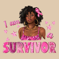 I Am A Survivor Breast Cancer With Afro Woman Heavyweight Sweatshirt | Teevron