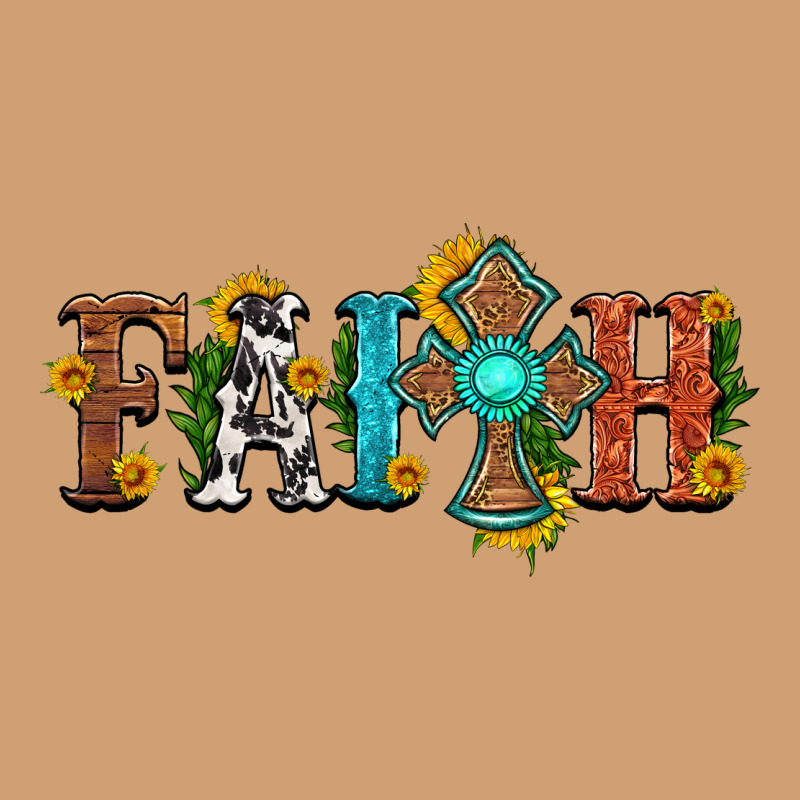 Faith With Cross And Sunflower Vintage Tee by HRA Design Shop | Teevron