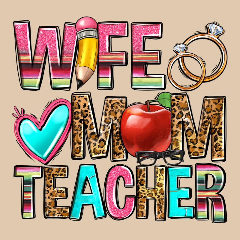 Wife Mom Teacher Heavyweight Sweatshirt by Zillion Design Studio | Teevron