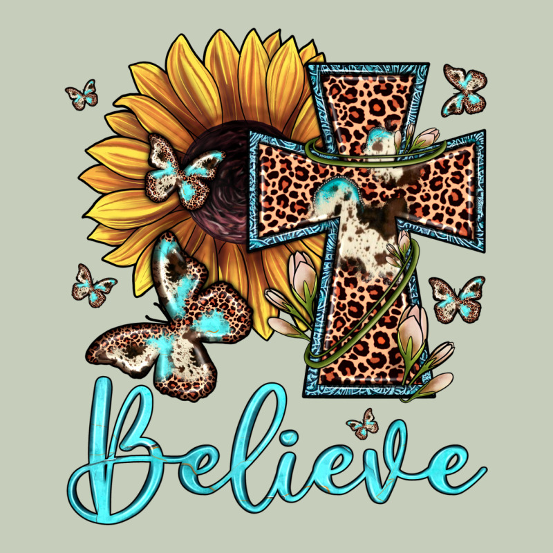 Believe Leopard Cross Sunflower Butterfly Classic Tee by JahusDesignShop | Teevron