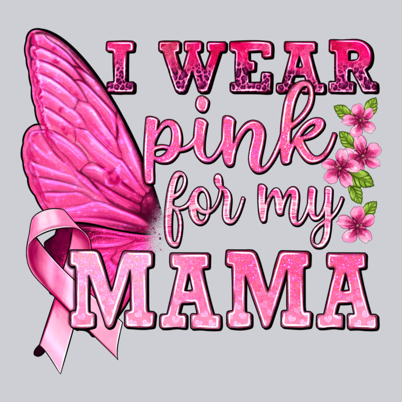 I Wear Pink For My Mama With Butterfly Heavyweight Sweatshirt by texasbilliewilder | Teevron