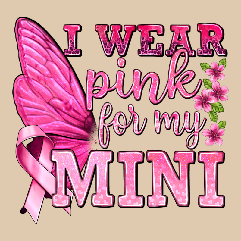 I Wear Pink For My Mini With Butterfly Heavyweight Sweatshirt by texasbilliewilder | Teevron