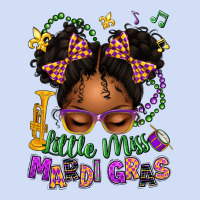 Little Miss Mardi Gras Afro Messy Bun Kid Urban Hoodie | Teevron