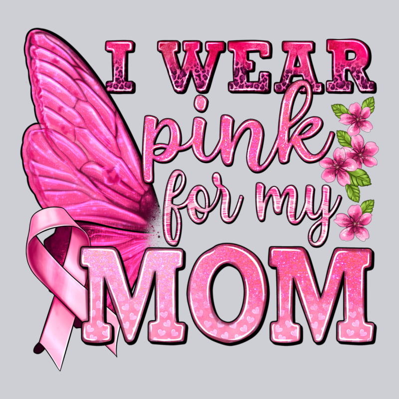 I Wear Pink For My Mom With Butterfly Heavyweight Sweatshirt by texasbilliewilder | Teevron