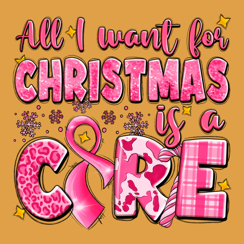 All I Want For Christmas Is A Cure Breast Cancer Premium Hoodie by LillyAllenDesigns | Teevron