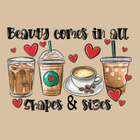 Beauty Comes In All Shapes And Sizes Coffee Heavyweight Hoodie | Teevron