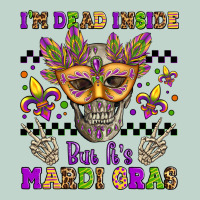 I'm Dead Inside But It's Mardi Gras Zipper Hoodie | Teevron