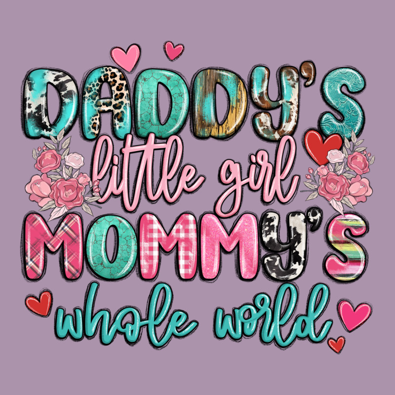 Daddy's Little Girl Mommy's Whole World Heavyweight Hoodie by MaliasSmallBusiness | Teevron