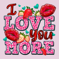 I Love You More With Lips And Strawberry Ladies Tee | Teevron