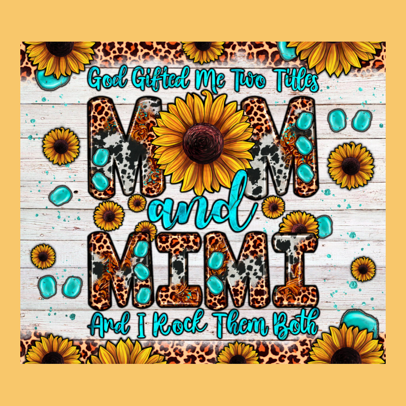 God Gifted Me Two Titles Mom And Mimi And I Rock Them Both Vintage Hoodie by JahusDesignShop | Teevron