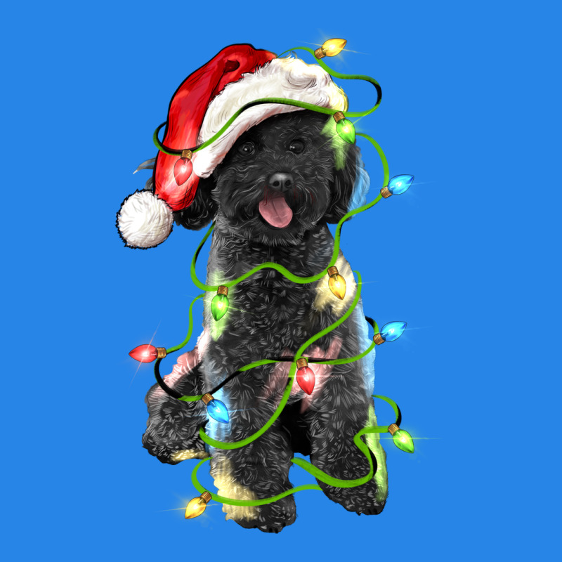 Christmas Black Poodles Dog Premium Hoodie by LillyAllenDesigns | Teevron