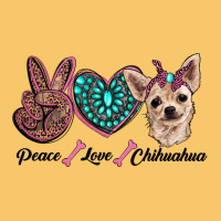 Peace Love Chihuahua Vintage Hoodie | Teevron