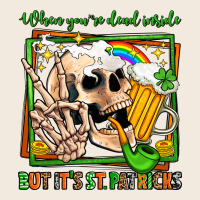 When You're Dead Inside But It's St Patricks Zipper Hoodie | Teevron