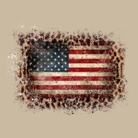 Old Leopard American Flag Frame Long Sleeve Tee | Teevron