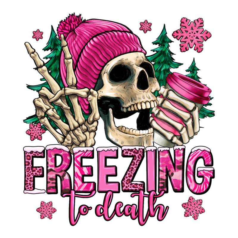 Freezing To Death Winter Skull Zipper Hoodie by Jasminsmagicworld | Teevron