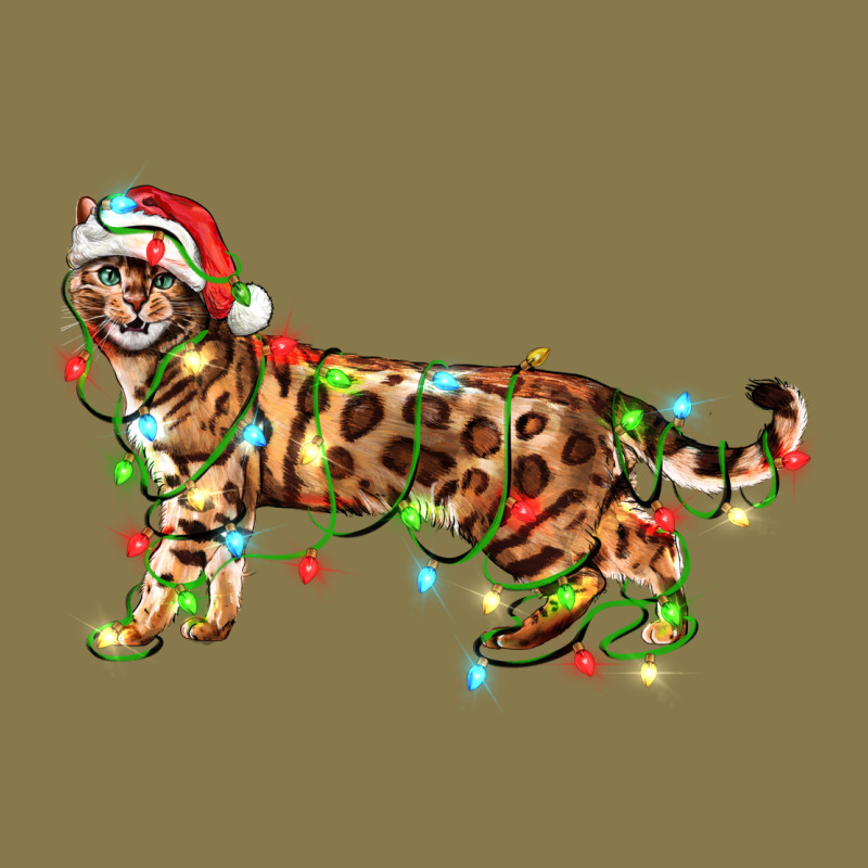 Christmas Bengal Cat Premium Hoodie by LillyAllenDesigns | Teevron