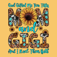 God Gifted Me Two Titles Mom And Gigi  And I Rock Them Both Vintage Hoodie | Teevron