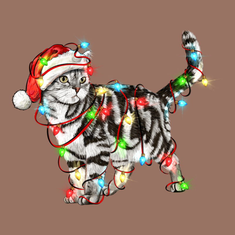 Christmas American Shorthair Cat Premium Hoodie by LillyAllenDesigns | Teevron