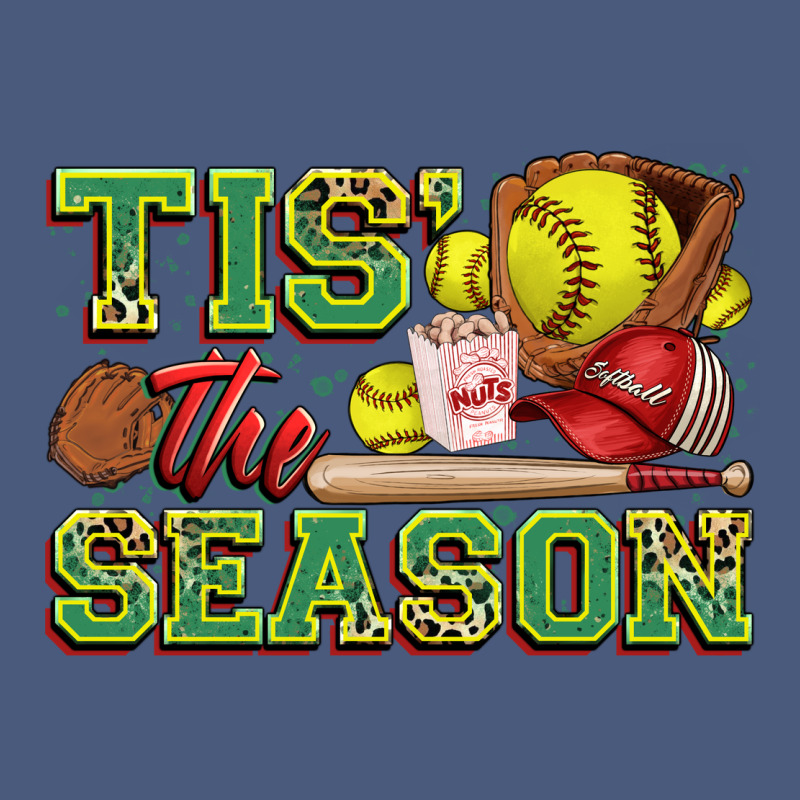 Tis' The Season Softball Vintage Hoodie by Zillion Design Studio | Teevron