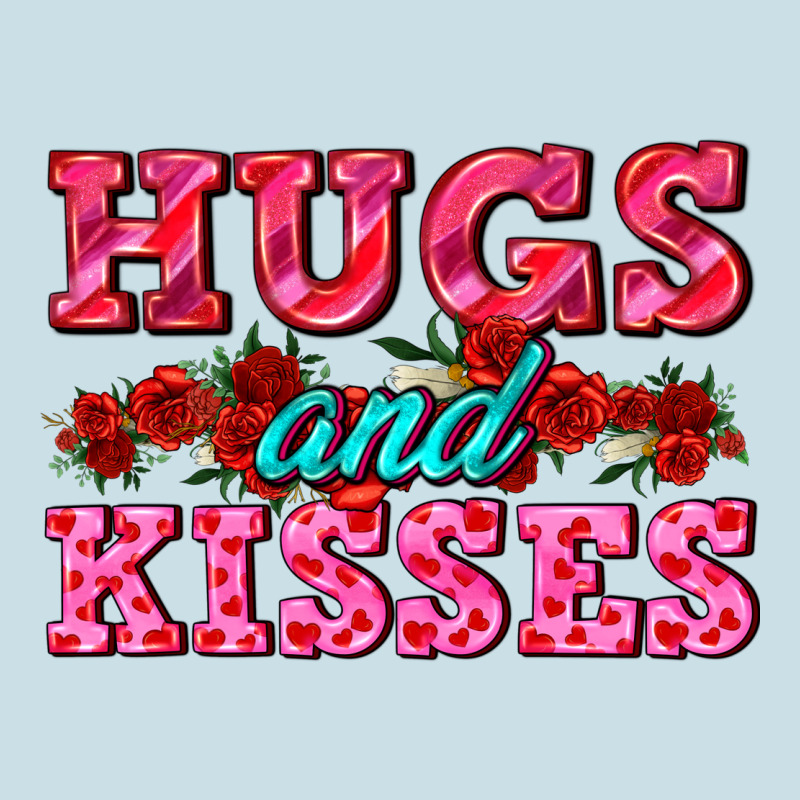 Hugs And Kisses Valentines Ladies Tee by AdoDesignShop | Teevron