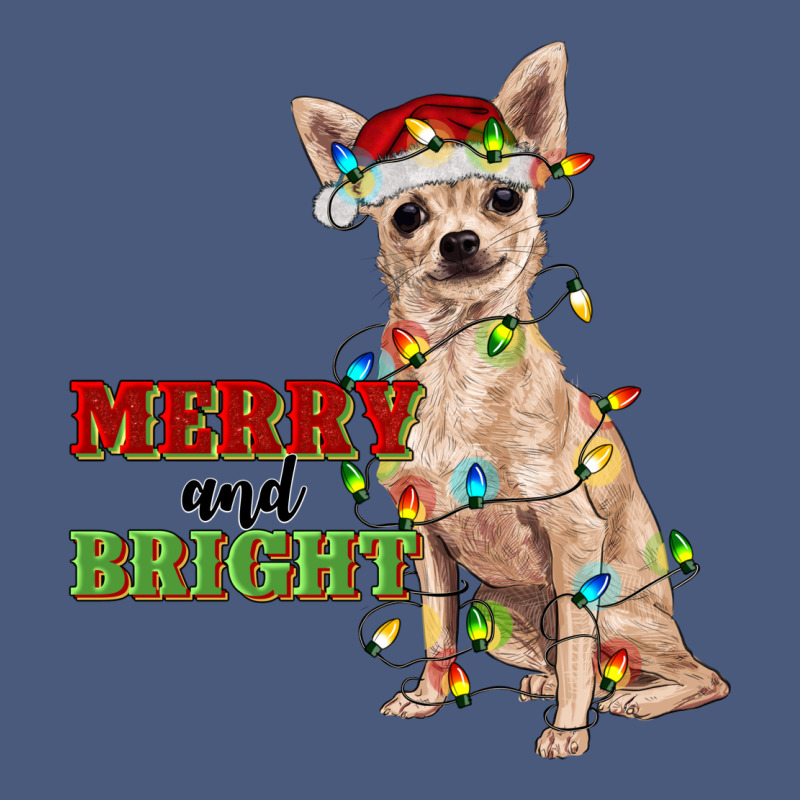 Merry And Bright Chihuahua Vintage Hoodie by RanaPortraitStore | Teevron