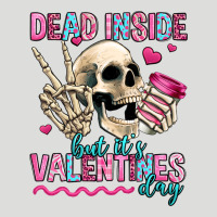 Dead Inside But It's Valentines Day Zipper Hoodie | Teevron
