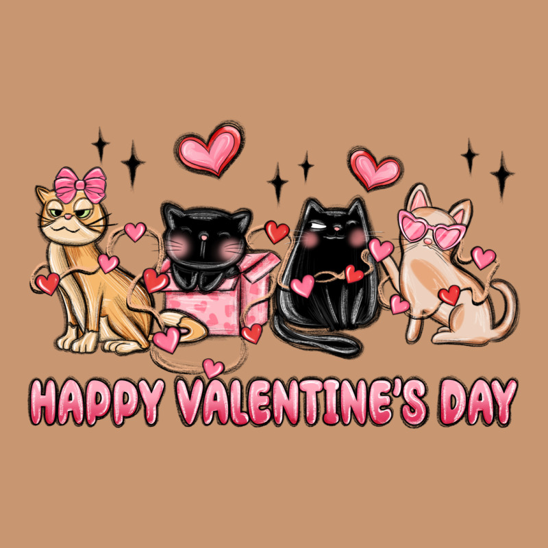 Happy Valentines Day Cats Heavyweight Hoodie by MaliasSmallBusiness | Teevron
