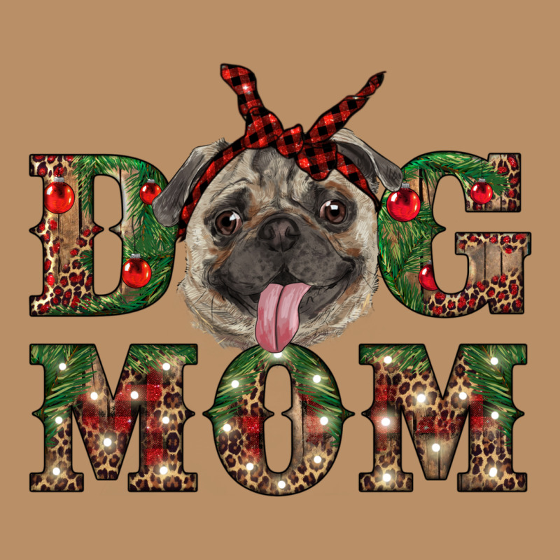 Christmas Pug Mom Vintage Hoodie by RanaPortraitStore | Teevron