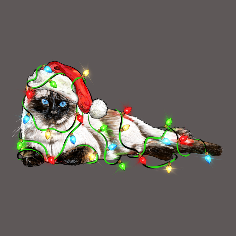 Christmas Siamese Cat Premium Hoodie by LillyAllenDesigns | Teevron