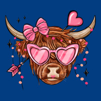 Valentines Day Long Haired Cow Premium Sweatshirt | Teevron