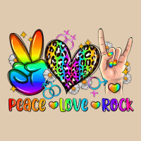 Peace Love Rock Heavyweight Sweatshirt | Teevron