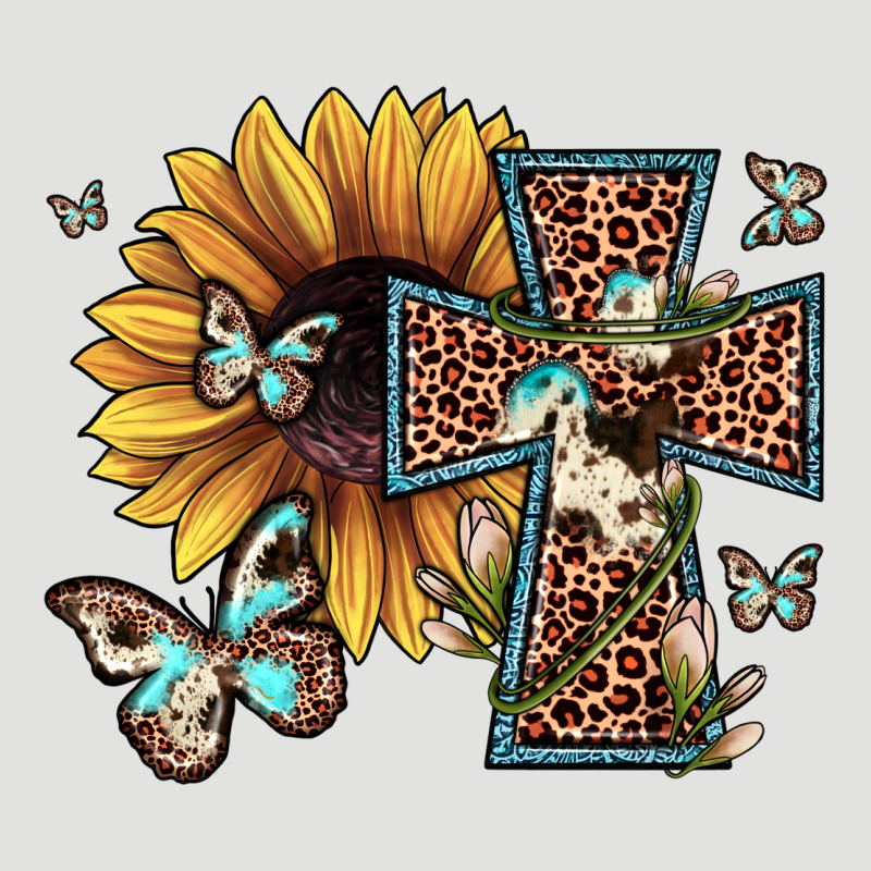 Leopard Cross Sunflower Butterfly Classic Tee by JahusDesignShop | Teevron