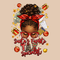Santa Favorite Tax Specialist Afro Messy Bun Urban Hoodie | Teevron