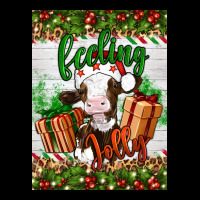 Christmas Feeling Jolly Cow Long Sleeve Tee | Teevron