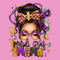 Mardi Gras Mama Messy Bun Urban Hoodie | Teevron