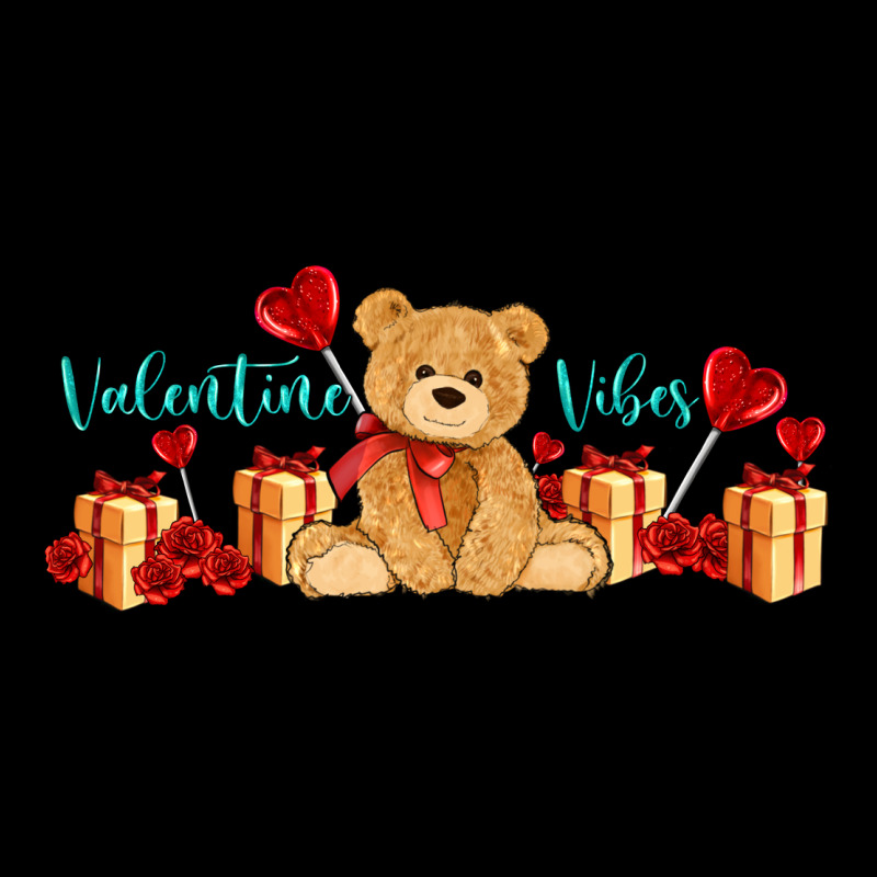 Valentines Vibes With Gifts And Bear Ladies Tee by AdoDesignShop | Teevron