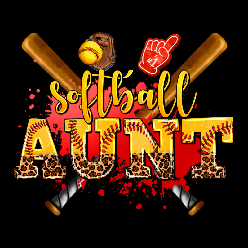 Softball Aunt Long Sleeve Tee by AdoDesignShop | Teevron
