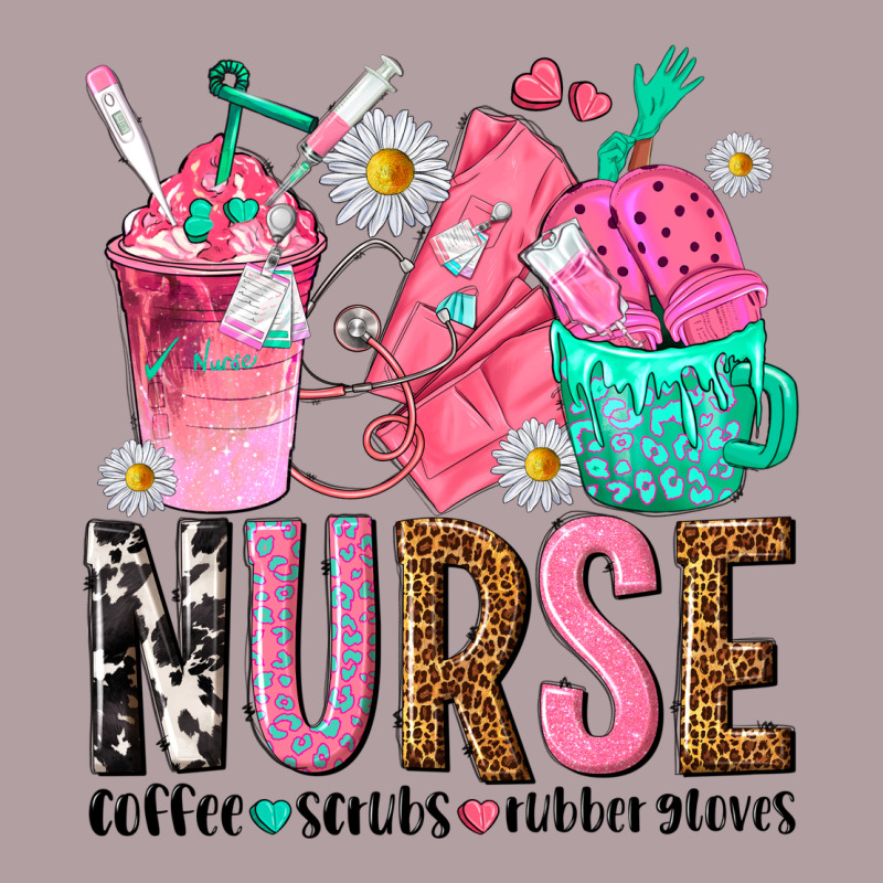 Nurse Coffee Scrubs Rubber Gloves Vintage Hoodie by texasbilliewilder | Teevron