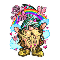 Best Mom Gnome Rainbow Clouds Butterfly Glitter Premium Hoodie | Teevron