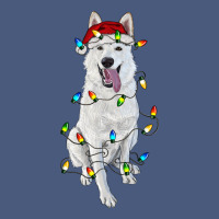 Christmas White Shepherd With Christmas Lights Vintage Hoodie | Teevron