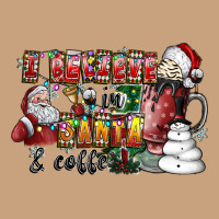 I Believe In Santa And Coffee Vintage Tee | Teevron